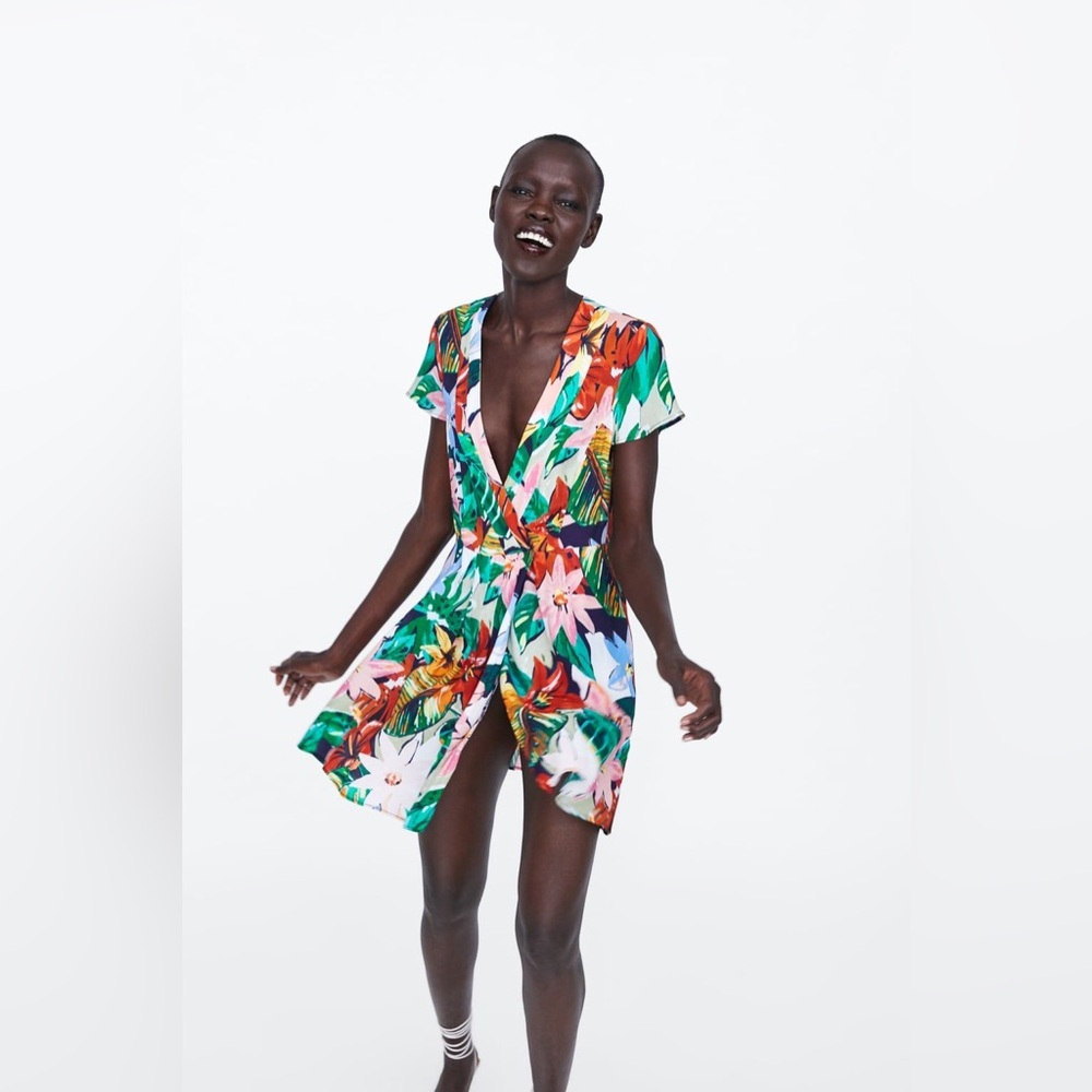 Zara Multicolor Floral Dress